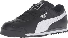 Big Kid’s Puma Roma Basic JR Black-White-Puma Silver (354259 01) – 4.5