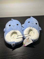 Squishmallows Kids Samir The Whale Plush Slippers New Size S (13-1)