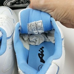 Air Sport Collection Sneakers Single Skate Wheel Unisex Kids Size 3 Blue & White