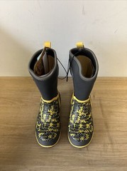 Western Chief Power Pixel Neoprene Kids Boots Size 3 Charcoal Color