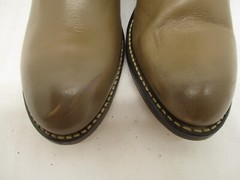 ACME Brown Leather Vintage Cowboy Boots Youth Size 3.5 B Style 3801 USA