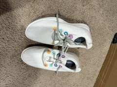 NEW Allbirds Smallbirds Wool Runner Shoes – Natural / Multicolor – Kids Size Y2