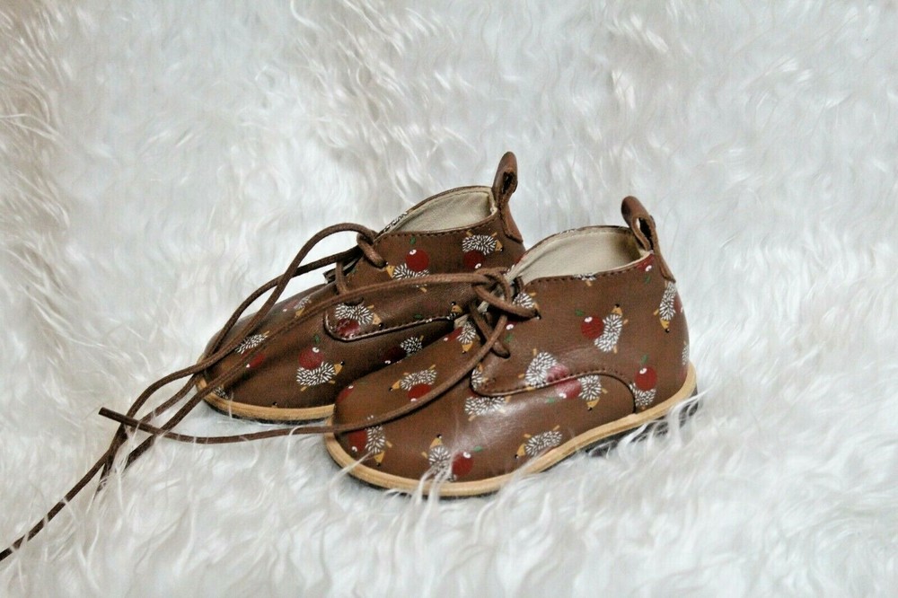 MANUELA De JUAN Handmade Leather baby ankle shoes EU 19 (US 3 1/2-4) NEW SPAIN