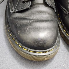 Dr. Martens Doc AirWair Combat Boots Youth Junior Kids Size 3 Black 1460 J Goth