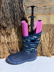 UNKNOWN RUBBER RAIN WINTER BOOTS SIZE 5