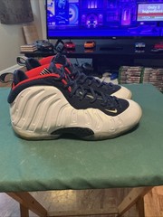 Nike Little Posite One Olympic Youth 6Y Pearl Red Blue 644791-403 Foamposite