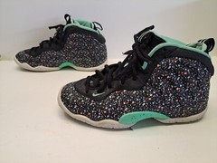 Nike Little Posite One Easter GS Size 4.5Y Womens 6 Lace Up Sneakers 846077-004