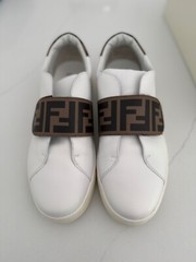 Fendi Kids Unisex Monogram Strap Designer Casual Walking Fashion Sneaker