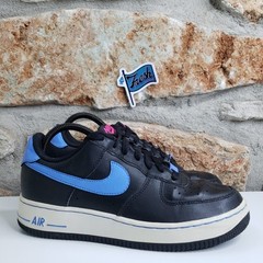 NIKE AIR FORCE 1 Alternate Swoosh 2D Pack Youth Size 6.5Y Black Blue 314219-007