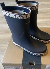 Pendleton Kids Tuscan Mid Boots Size 11/12 Navy Blue Rain Boots New In Box