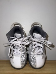 Nike Air Jordan Dub Zero PS White Cool Grey Kids Size 8C .