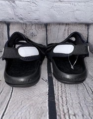 Nike Sunray Adjust 6 GS Black White Junior Kids Sandals DX5544-002 Size 13c