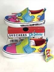 Skechers Dr. Seuss “Thing Ran Down” Thing 1 & 2 Slip On Shoes Size Youth Girls 9