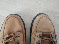 VINTAGE NIKE ACG Boots Nubuck Brown Black soles Size 4.5Y Pre-owned