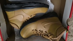 Nike Manoa LTR (GS) Wheat Black Leather Boots Youth 5Y Lace Up Ankle Outdoor