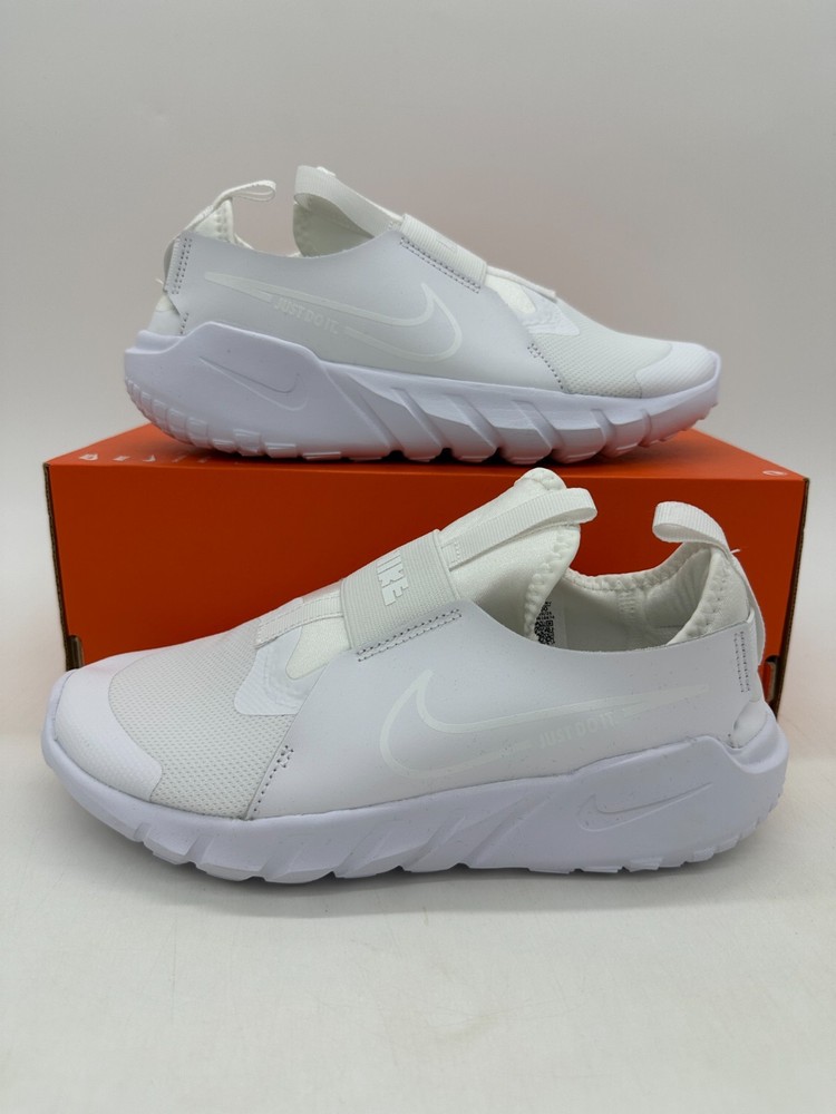 Nike Flex Runner 2 Youth’s Size 6 Triple White Athletic Shoes DJ6038 100