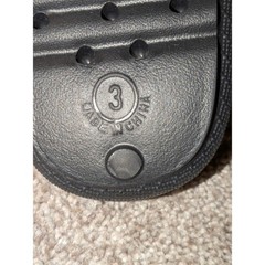 Joe Boxer Cloud Kids Black Smiley Face Slides Sandals Size 3 NWT