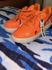 Nike Air Force 1 Low “Just Do It” Orange – Size 4.5Y