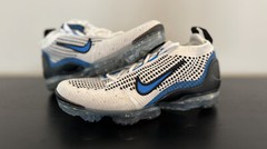 Nike Air VaporMax 2021 Flyknit GS Size 4Y Blue White Running Shoes DB1550-101