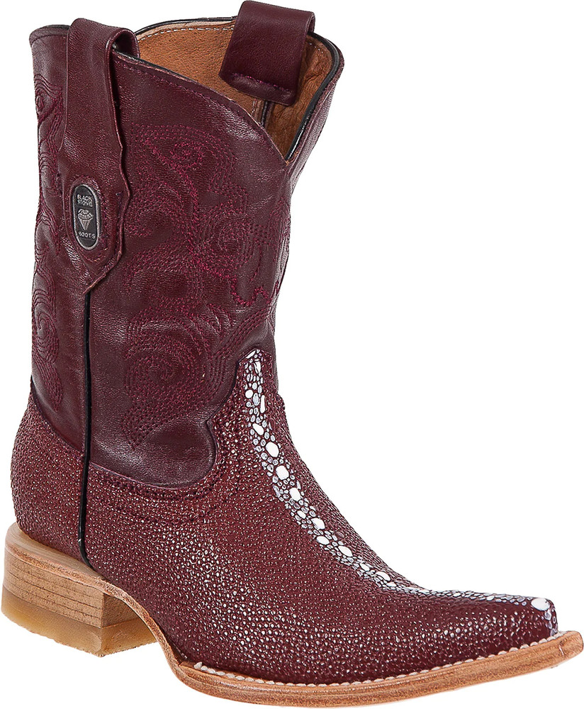 Kid’s Leather StingRay Print Boot
