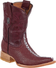 Kid’s Leather StingRay Print Boot
