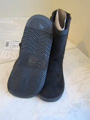 NIB FabKids Basic Fuzzy Stretch Limo Pantone Black Children’s Boots Shoes 13