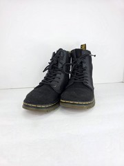 Dr. Martens Junior Comb KIDS Black Tough Poly Combat Ankle Boots Zip Up Size 1