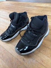 Jordan 11 Retro Space Jam 2016 Black Dark Concord 378038-003 Kids 3.5Y