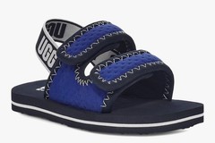 NEW UGG AUSTRALIA SIZE 13 KIDS/YOUTH LENNON SLINGBACK SANDAL BLUE