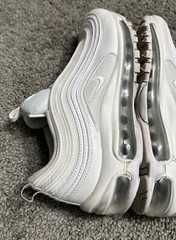 Nike Air Max 97 Triple White Metallic Silver 921522-104 Youth GS 7Y WO’s 8.5