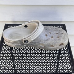 Crocs Classic Clogs Sandals Kids Size J3 Unisex Kids Glitter Sparkle Summer