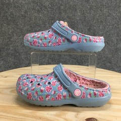 Crocs Shoes Junior 3 Clogs Gray Multicolor Slip On Round Toe Casual Comfort