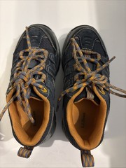 Kids L.L.Bean Trail Model hikers Low Size 12 Carbon Navy/Orange.