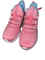 Adidas Big Kids Size 2 Cloudfoam Pure 2.0 Running Shoe Pink/White/Blue GY4495