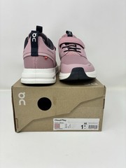 On Cloud Play Kids Zephyr Hook & Loop Sneakers White Pink Size 1K Toddler NEW