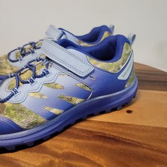 Merrell Nova 3 Sneakers Hiking Trail Shoes Camo/Purple Youth Size 7M