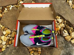 Youth Nike Sneaker AT4662-403 Flexrunner Size 6.5 Youth Pink/Blue/Gray