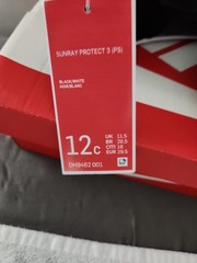Nike Sunray Protect 3 Size 12C TODDLER Black Kids Water shoes NEW W/BOX U11