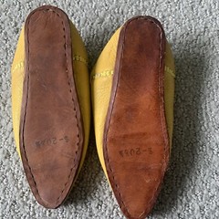 Kids Childrens babouche Leather slippers moroccan Traditional Yellow Size 20