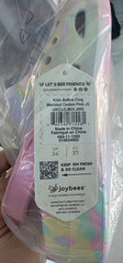 Joybees Active Clog Kids, Marbled Ombre Pink, J5, Kids