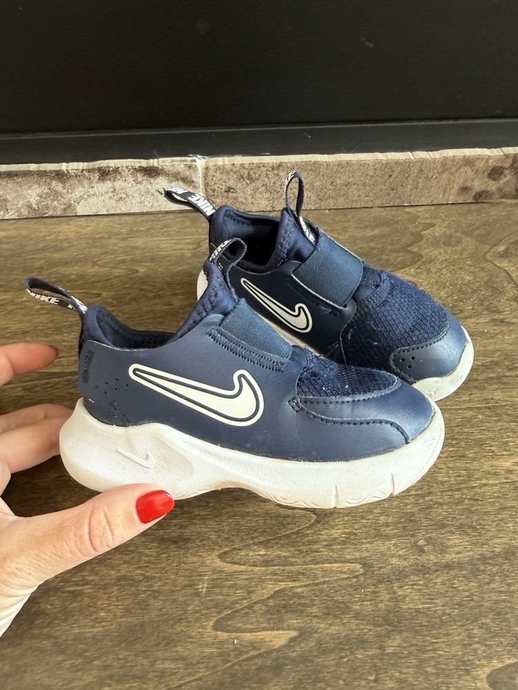 Nike Flex Runner 3 Kids Sneaker Blue White Slip-On Mesh US 7C FN1478-403