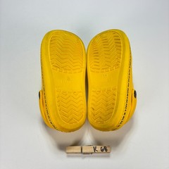 Luofu Clogs Slip On Yellow Lightweight Comfort Shoes Casual Youth Size 12