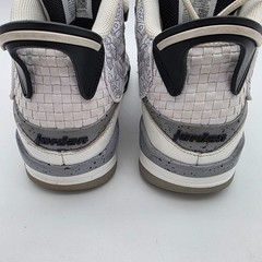 Size 4 (GS) – Jordan Dub Zero Mid White Cement Basketball Shoes Boys 4Y