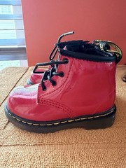 Doc Martens Combat Boots. Size 6 Child. Red🎄