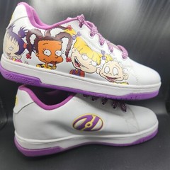 HEELYS split RUGRATS White Purple SNEAKERS Shoes 6 Youth / 7 Women’s EUC!