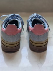 WORN adidas Gazelle Bold Clear Sky Semi Pink Spark (Kids) JI3384 Size 6Y NO BOX