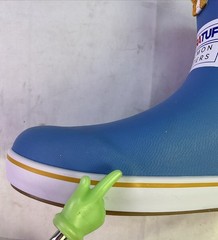 Xtratuf Kid’s Ankle Deck Boots-Light Blue/Whale Pattern-Size: 3