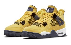 Jordan Kids Air Jordan 4 Retro ‚Lightning 2021‘ Kids 408452-700 New Authentic
