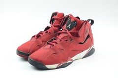 Jordan-Nike #343795-610 TRUE Flight SNEAKER BG GYM RED & BLACK SIZE 6Y