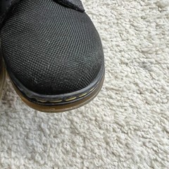 Dr Doc Martens Combs J black canvas combat boots unisex boys girls size 13